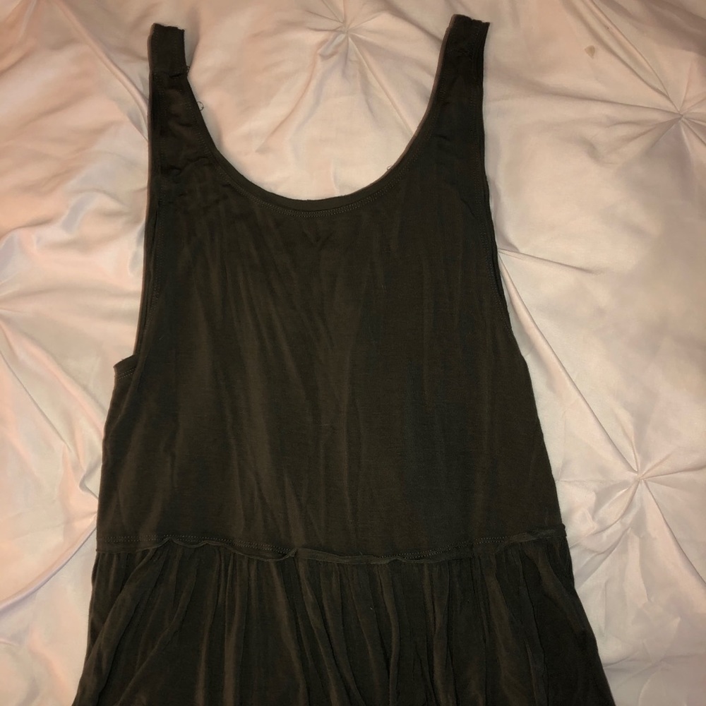Green flowy tank top